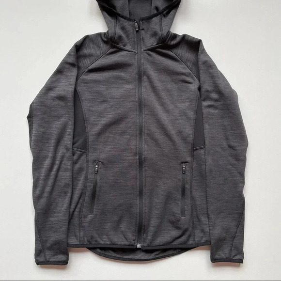 H&M Sport Fitted Fleece Gym Jacket in Dark Grey Marl Athletic Sportswear Size S - Picture 5 of 14